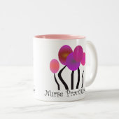 Krankenschwester-Praktiker-Geschenk-künstlerischer Zweifarbige Tasse (VorderseiteRechts)