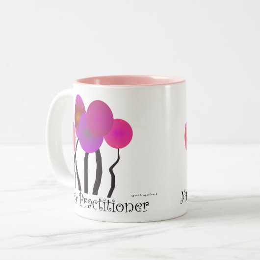 Krankenschwester-Praktiker-Geschenk-künstlerischer Zweifarbige Tasse (Vorderseite Links)
