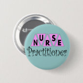 Krankenschwester-Praktiker-Geschenke Button (Vorne & Hinten)