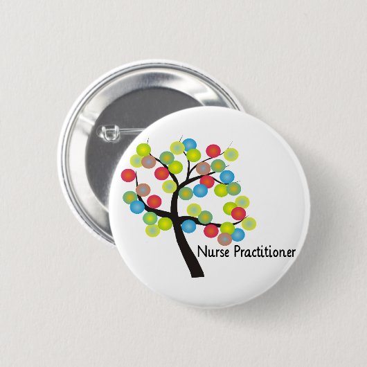 Krankenschwester-Praktiker-künstlerische Button (Vorne & Hinten)