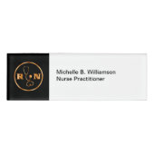 Krankenschwester-Praktiker medizinisch Namenschild (Vorderseite)