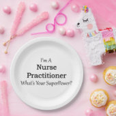 Krankenschwester-Praktiker Pappteller (Party)