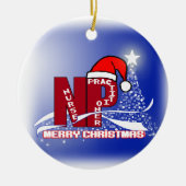 KRANKENSCHWESTER-PRAKTIKER-VERZIERUNG WEIHNACHTSnp Keramik Ornament (Vorne)