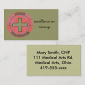 Krankenschwester-Praktiker-Visitenkarten Visitenkarte (Vorne/Hinten)