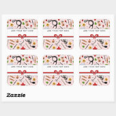 Krankenschwester Quadratischer Aufkleber (Blatt)