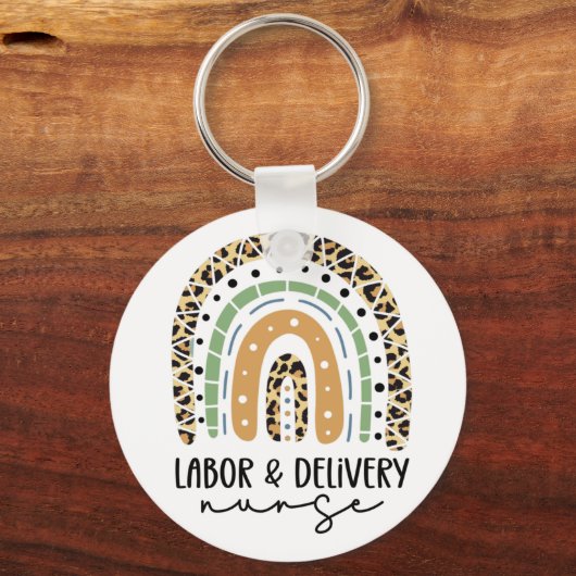 Krankenschwester Rainbow L and D Schlüsselanhänger (Vorderseite)