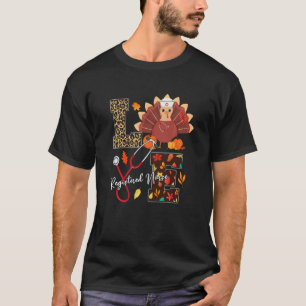 Krankenschwester Registered Nurse Rn Truthahn Kürb T-Shirt