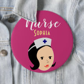 Krankenschwester Riesig, 6 Zoll runder Knopf Button (Beispiel)