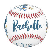 Krankenschwester RN Baseball-Geschenk Baseball (Rückseite)