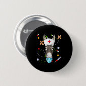 Krankenschwester rn lustige er Krankenpflegeschule Button (Vorne & Hinten)