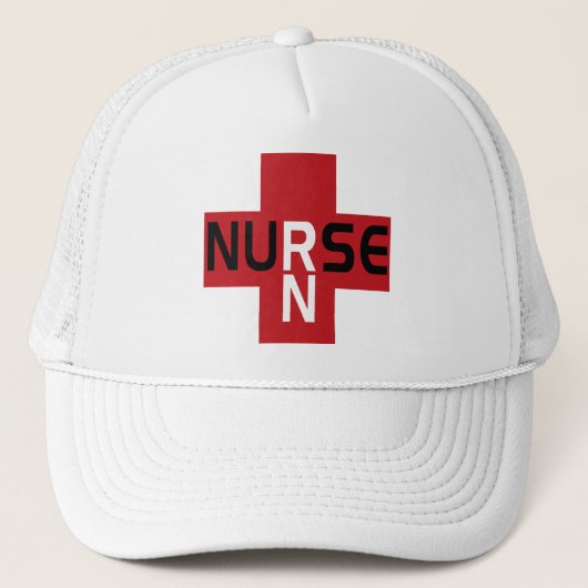 KRANKENSCHWESTER RN RED HAT TRUCKERKAPPE (Vorderseite)