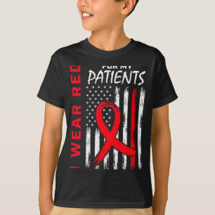 Krankenschwester Rn Rot Für Das Bewusstsein Für He T-Shirt