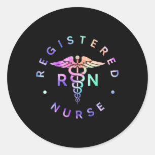 Krankenschwester - Rn Ti Runder Aufkleber