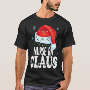 Krankenschwester RN Weihnachtsmann Weihnachten Pas T-Shirt