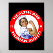 Krankenschwester "Rosie" sagt: "Gesundheit ist ein Poster (Vorne)