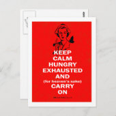 Krankenschwester - Ruhe bewahren und weiterführen Postkarte (Vorne/Hinten)