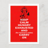 Krankenschwester - Ruhe bewahren und weiterführen Postkarte (Vorderseite)