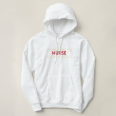 Krankenschwester Ruhestandsgeschenk vor & zurück Hoodie (Design vorne)
