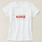 Krankenschwester Ruhestandsgeschenk vor & zurück T-Shirt (Design vorne)