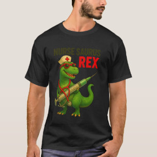 Krankenschwester Saurus T-Rex Dinosaurium Lustiger T-Shirt