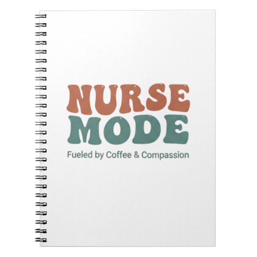 Krankenschwester-Schätzungs-Kaffee- und Mitgefühls Notizblock (Vorderseite)