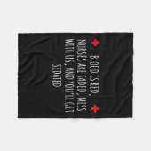 Krankenschwester Sedation Joke - Funny Nurse Gift Fleecedecke (Vorderseite (Horizontal))