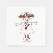 Krankenschwester Serviette (Vorderseite)