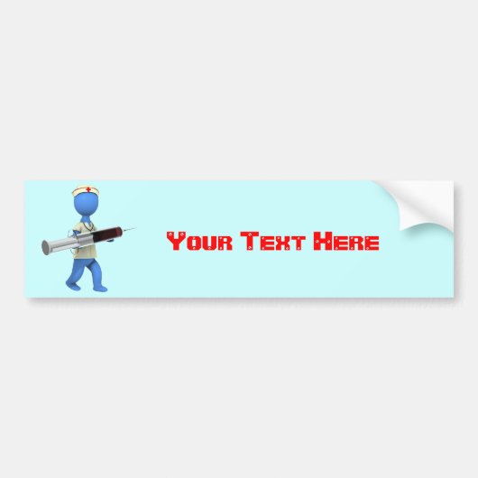 Krankenschwester-Spaß Autoaufkleber (Vorne)