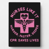 Krankenschwester Spaß - CPR Rett Lives - Funny Nov Fotoplatte (Vorderseite)