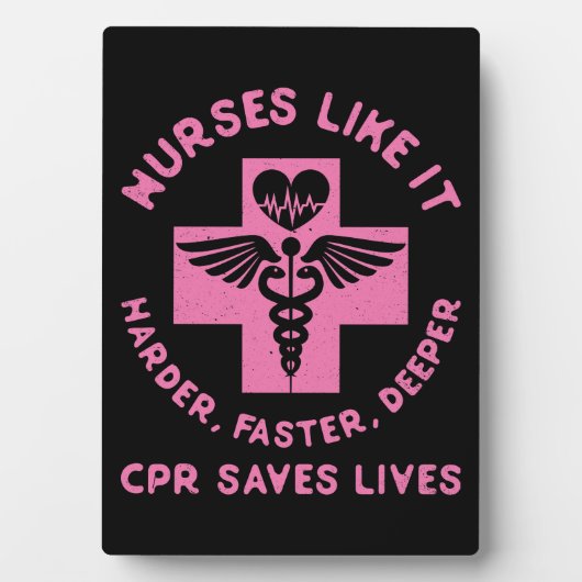 Krankenschwester Spaß - CPR Rett Lives - Funny Nov Fotoplatte (Vorderseite)