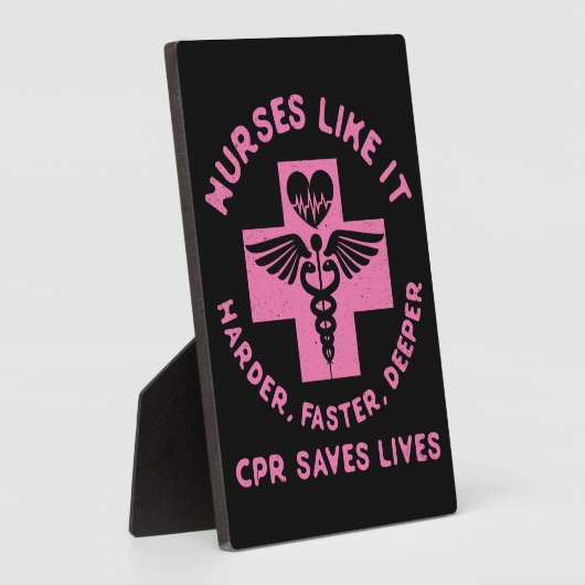 Krankenschwester Spaß - CPR Rett Lives - Funny Nov Fotoplatte (Seite)