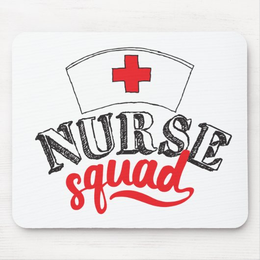 Krankenschwester Squad Krankenpfleger Freunde Kran Mousepad (Vorne)