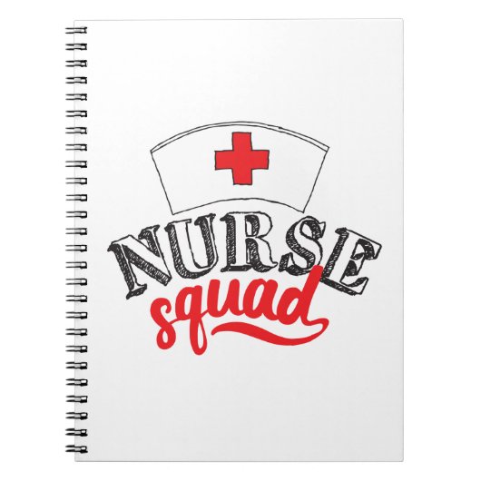 Krankenschwester Squad Krankenpfleger Freunde Kran Notizblock (Vorderseite)