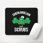 Krankenschwester St Patricks Day Shenanigans und S Mousepad (Mit Mouse)