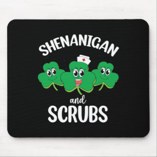 Krankenschwester St Patricks Day Shenanigans und S Mousepad