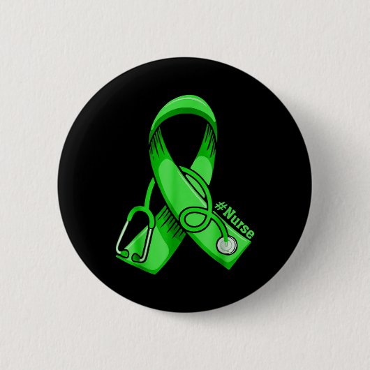 Krankenschwester Stethoscope Green Ri Button (Vorderseite)