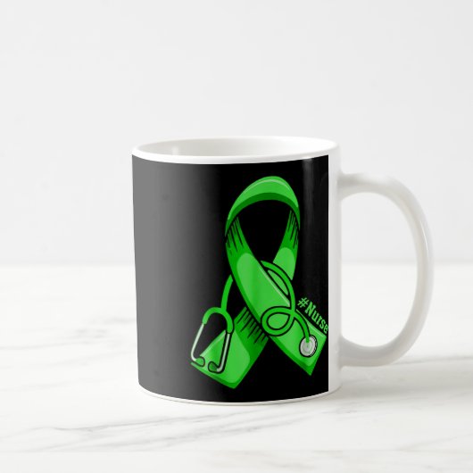 Krankenschwester Stethoscope Green Ri Kaffeetasse (Rechts)