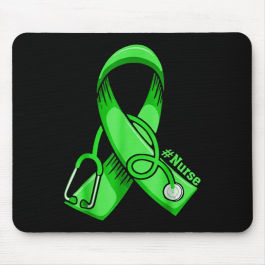 Krankenschwester Stethoscope Green Ri Mousepad (Vorne)