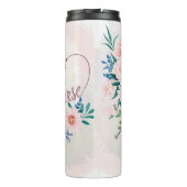 Krankenschwester Stethoskop Blumen-Appreciation-De Thermosbecher (Rückseite)