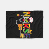 Krankenschwester Stethoskop Cinco De Mayo Fiesta T Fleecedecke (Vorderseite (Horizontal))