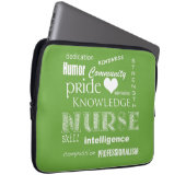 Krankenschwester Stolz-Attribute/Limoner Zoll Laptopschutzhülle (Vorne Rechts)