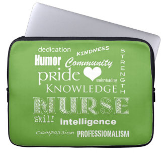 Krankenschwester Stolz-Attribute/Limoner Zoll Laptopschutzhülle
