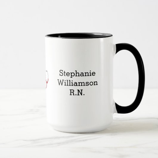 Krankenschwester Stolz-Attribute/personalisierter Tasse (Rechts)