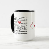 Krankenschwester Stolz-Attribute/personalisierter Tasse (Vorderseite Links)
