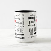 Krankenschwester Stolz-Attribute+Rotes Herz Tasse (Zentrum)