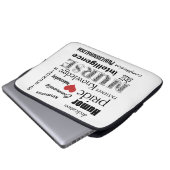 Krankenschwester Stolz-Attribute/Schwarzes+Zoll Laptopschutzhülle (Vorne Knopf)