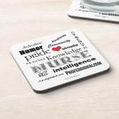 Krankenschwester Stolz-Attribute Untersetzer (Linke Seite)