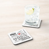 Krankenschwester Stolz-Attribute Untersetzer (Rechte Seite)