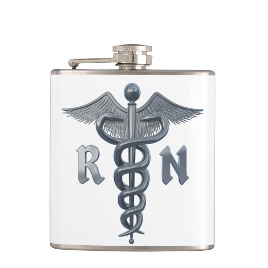 Krankenschwester-Symbol Flachmann (Vorderseite)