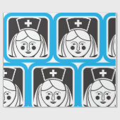 Krankenschwester-Symbol Geschenkpapier (Flach)